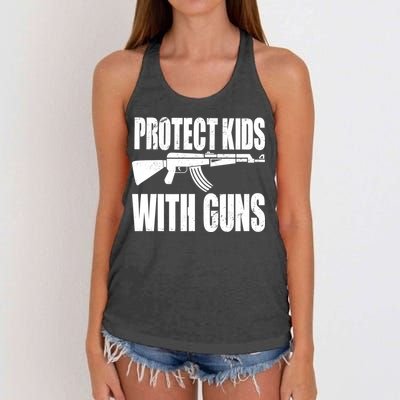 Protect Kids With Guns Women's Knotted Racerback Tank