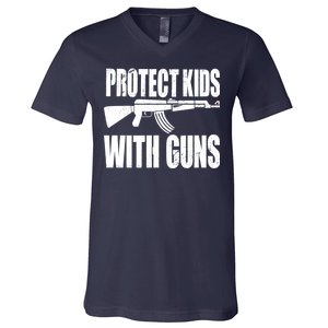 Protect Kids With Guns V-Neck T-Shirt