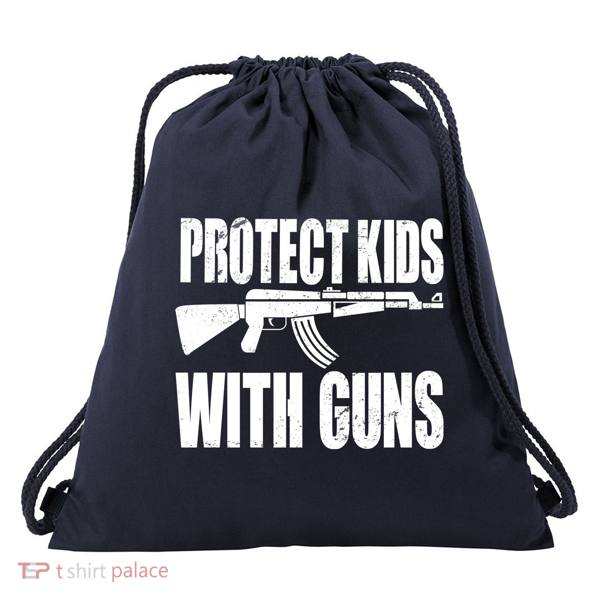 Protect Kids With Guns Drawstring Bag