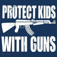 Protect Kids With Guns Drawstring Bag