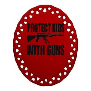 Protect Kids With Guns Ceramic Oval Ornament