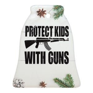 Protect Kids With Guns Ceramic Bell Ornament