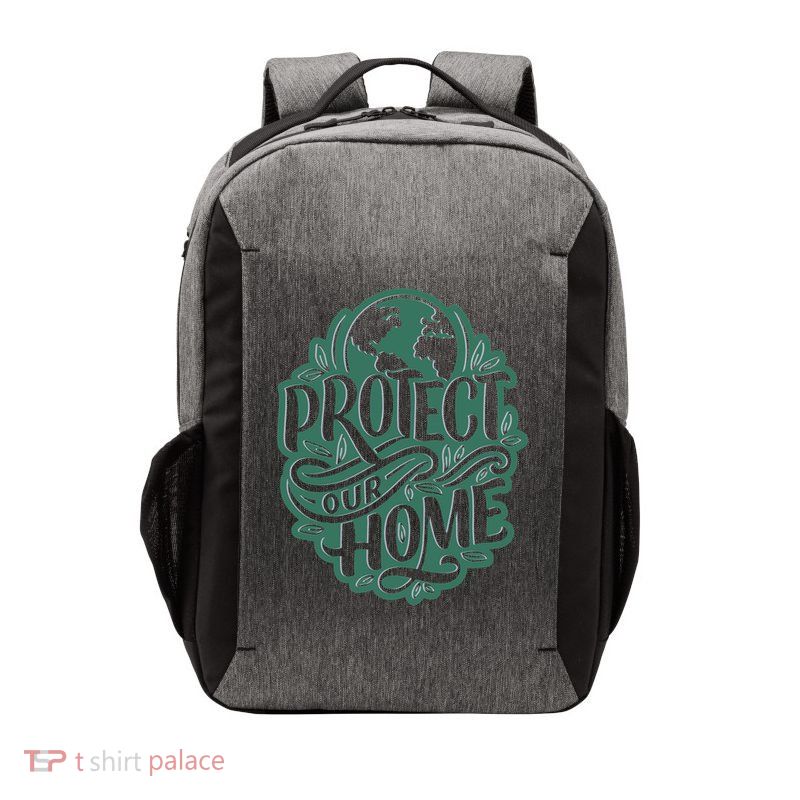 Protect Our Home Earth Day Vector Backpack