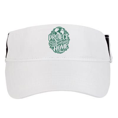 Protect Our Home Earth Day Adult Drive Performance Visor