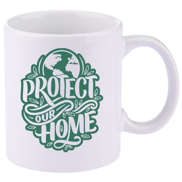 Protect Our Home Earth Day 11oz C Handle Ceramic Mug