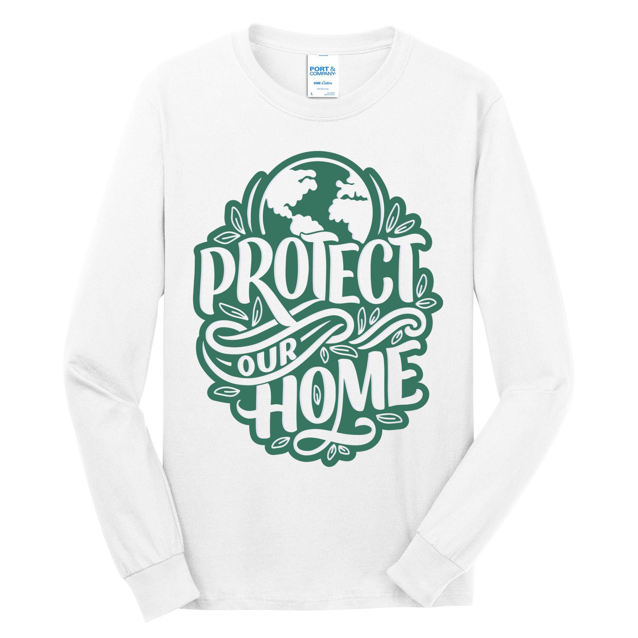 Protect Our Home Earth Day Tall Long Sleeve T-Shirt