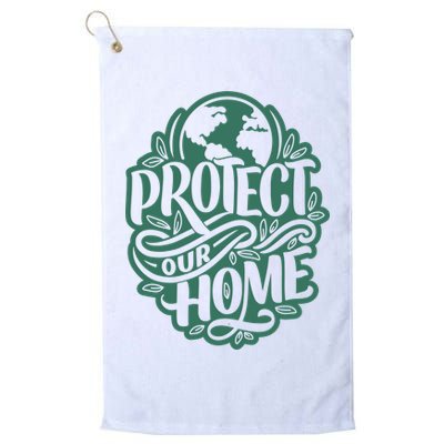 Protect Our Home Earth Day Golf Towel