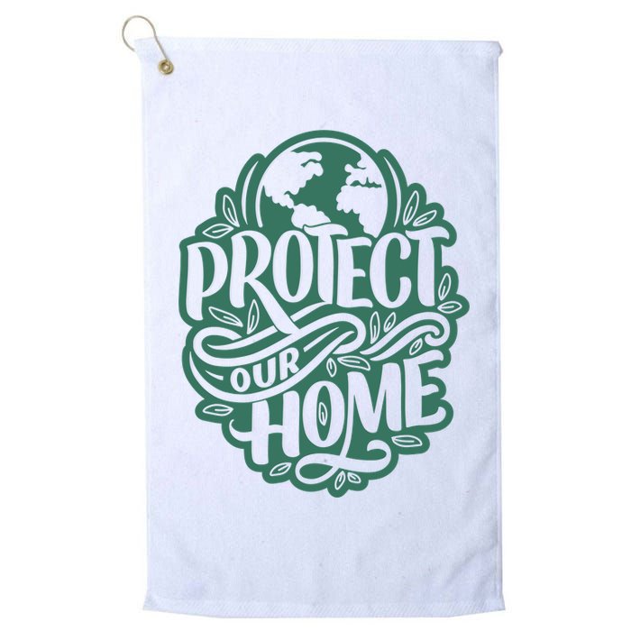 Protect Our Home Earth Day Golf Towel
