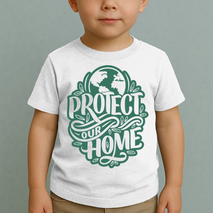 Protect Our Home Earth Day Toddler T-Shirt
