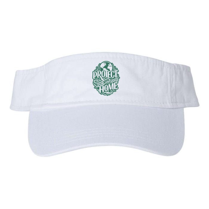 Protect Our Home Earth Day Valucap Bio-Washed Visor