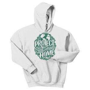 Protect Our Home Earth Day Kids Hoodie