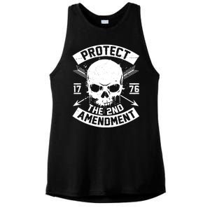 Protect The 2nd Amendment 1776 Arrow Skull Ladies PosiCharge Tri-Blend Wicking Tank