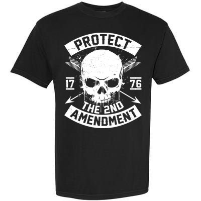 Protect The 2nd Amendment 1776 Arrow Skull Garment-Dyed Heavyweight T-Shirt