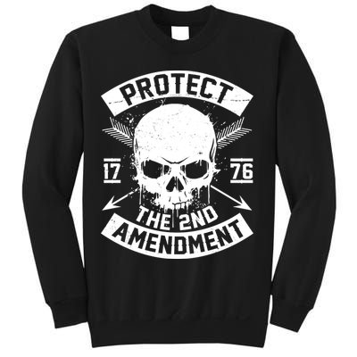 Protect The 2nd Amendment 1776 Arrow Skull Sweatshirt