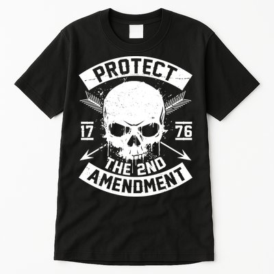 Protect The 2nd Amendment 1776 Arrow Skull Tall T-Shirt