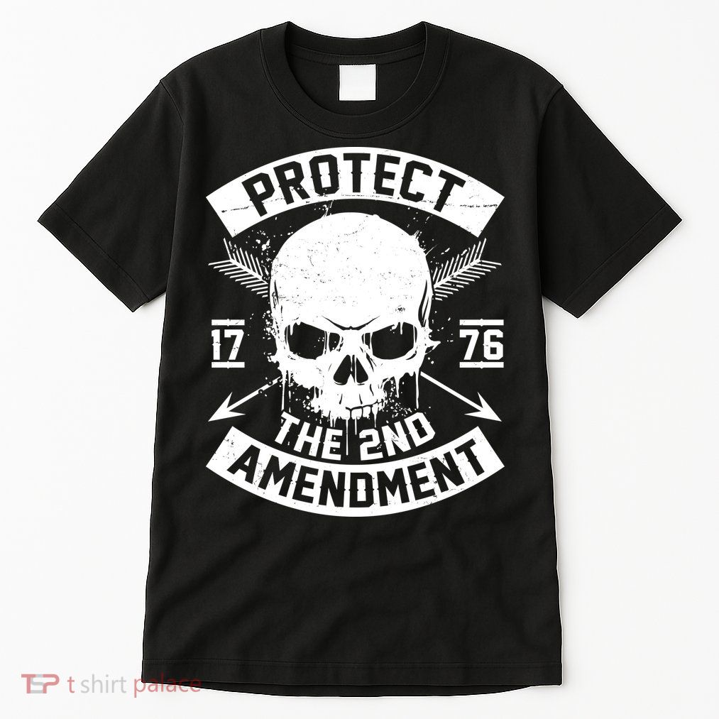 Protect The 2nd Amendment 1776 Arrow Skull Tall T-Shirt
