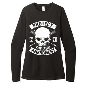 Protect The 2nd Amendment 1776 Arrow Skull Womens CVC Long Sleeve Shirt