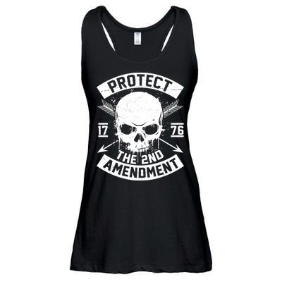 Protect The 2nd Amendment 1776 Arrow Skull Ladies Essential Flowy Tank