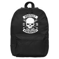 Protect The 2nd Amendment 1776 Arrow Skull 16 in Basic Backpack