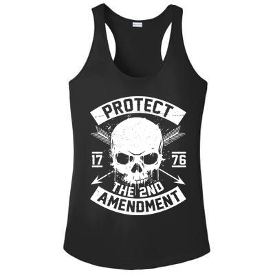 Protect The 2nd Amendment 1776 Arrow Skull Ladies PosiCharge Competitor Racerback Tank