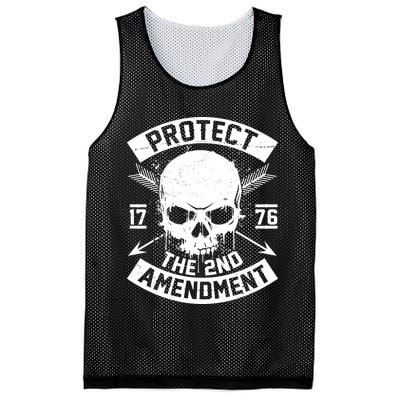 Protect The 2nd Amendment 1776 Arrow Skull Mesh Reversible Basketball Jersey Tank