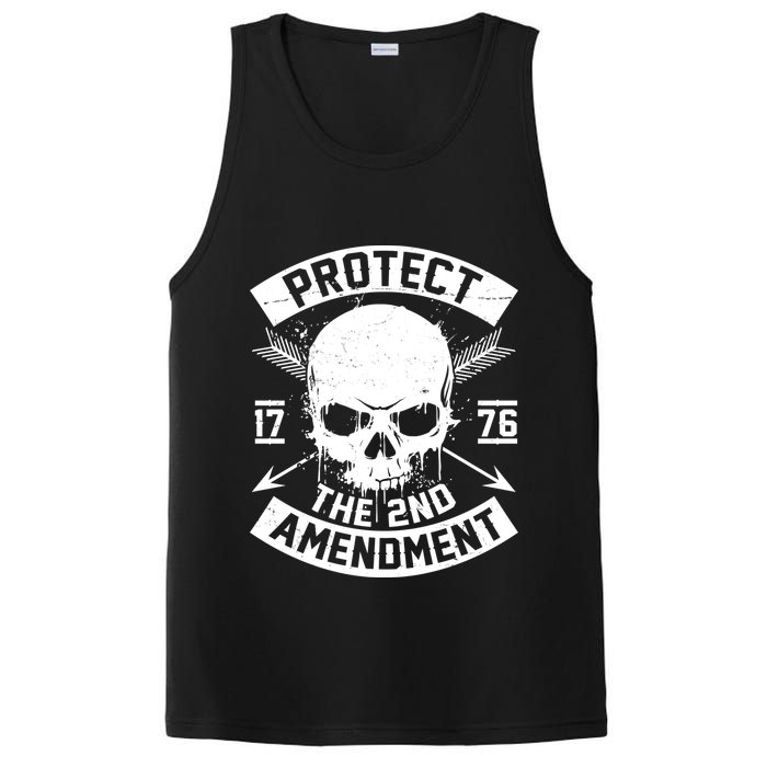 Protect The 2nd Amendment 1776 Arrow Skull PosiCharge Competitor Tank