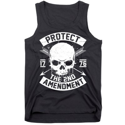 Protect The 2nd Amendment 1776 Arrow Skull Tank Top