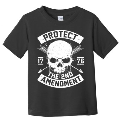 Protect The 2nd Amendment 1776 Arrow Skull Toddler T-Shirt