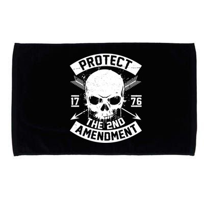 Protect The 2nd Amendment 1776 Arrow Skull Microfiber Hand Towel