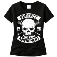 Protect The 2nd Amendment 1776 Arrow Skull Womens T-Shirt