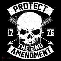 Protect The 2nd Amendment 1776 Arrow Skull Women's V-Neck T-Shirt