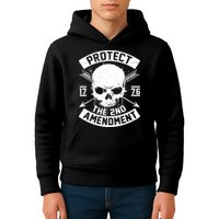 Protect The 2nd Amendment 1776 Arrow Skull Kids Hoodie