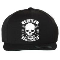 Protect The 2nd Amendment 1776 Arrow Skull Wool Snapback Cap