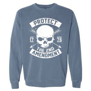 Protect The 2nd Amendment 1776 Arrow Skull Garment-Dyed Sweatshirt