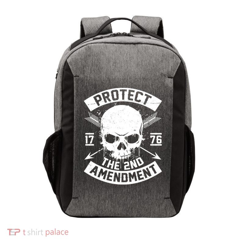 Protect The 2nd Amendment 1776 Arrow Skull Vector Backpack