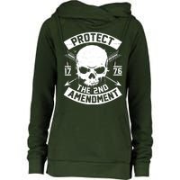 Protect The 2nd Amendment 1776 Arrow Skull Womens Funnel Neck Pullover Hood