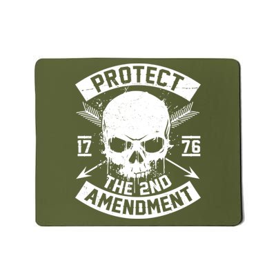 Protect The 2nd Amendment 1776 Arrow Skull Mousepad