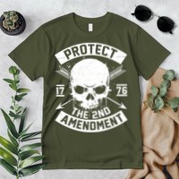 Protect The 2nd Amendment 1776 Arrow Skull Premium T-Shirt