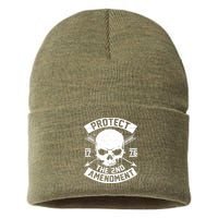 Protect The 2nd Amendment 1776 Arrow Skull Sustainable Knit Beanie