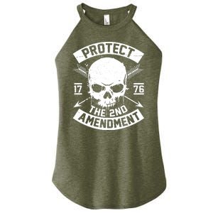 Protect The 2nd Amendment 1776 Arrow Skull Women's Perfect Tri Rocker Tank