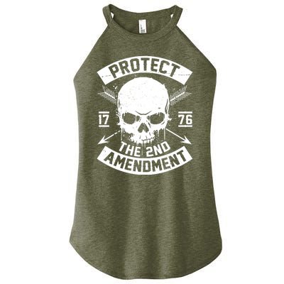 Protect The 2nd Amendment 1776 Arrow Skull Women’s Perfect Tri Rocker Tank