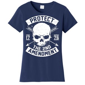 Protect The 2nd Amendment 1776 Arrow Skull Women's T-Shirt