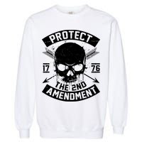 Protect The 2nd Amendment 1776 Arrow Skull Garment-Dyed Sweatshirt