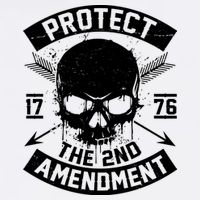 Protect The 2nd Amendment 1776 Arrow Skull Garment-Dyed Sweatshirt