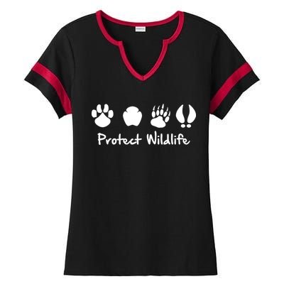 Protect Wildlife Ladies Halftime Notch Neck Tee