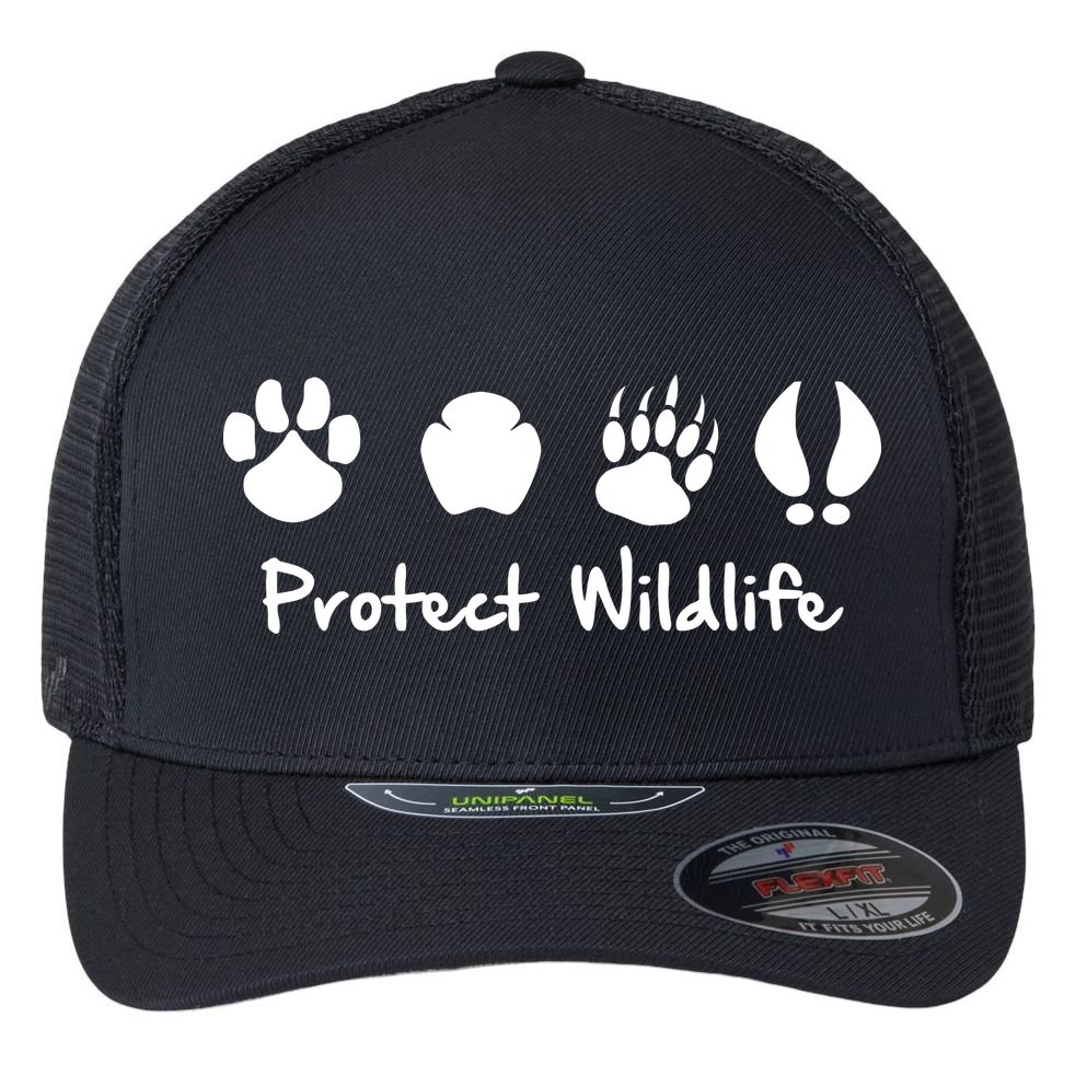 Protect Wildlife Flexfit Unipanel Trucker Cap