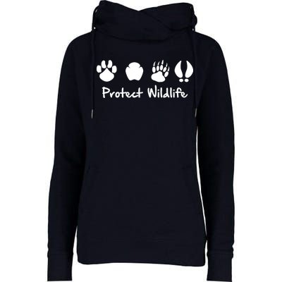 Protect Wildlife Womens Funnel Neck Pullover Hood