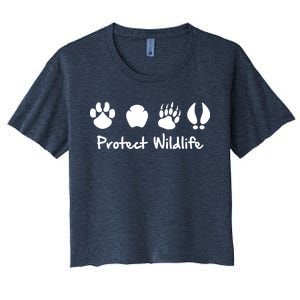 Protect Wildlife Women's Crop Top Tee