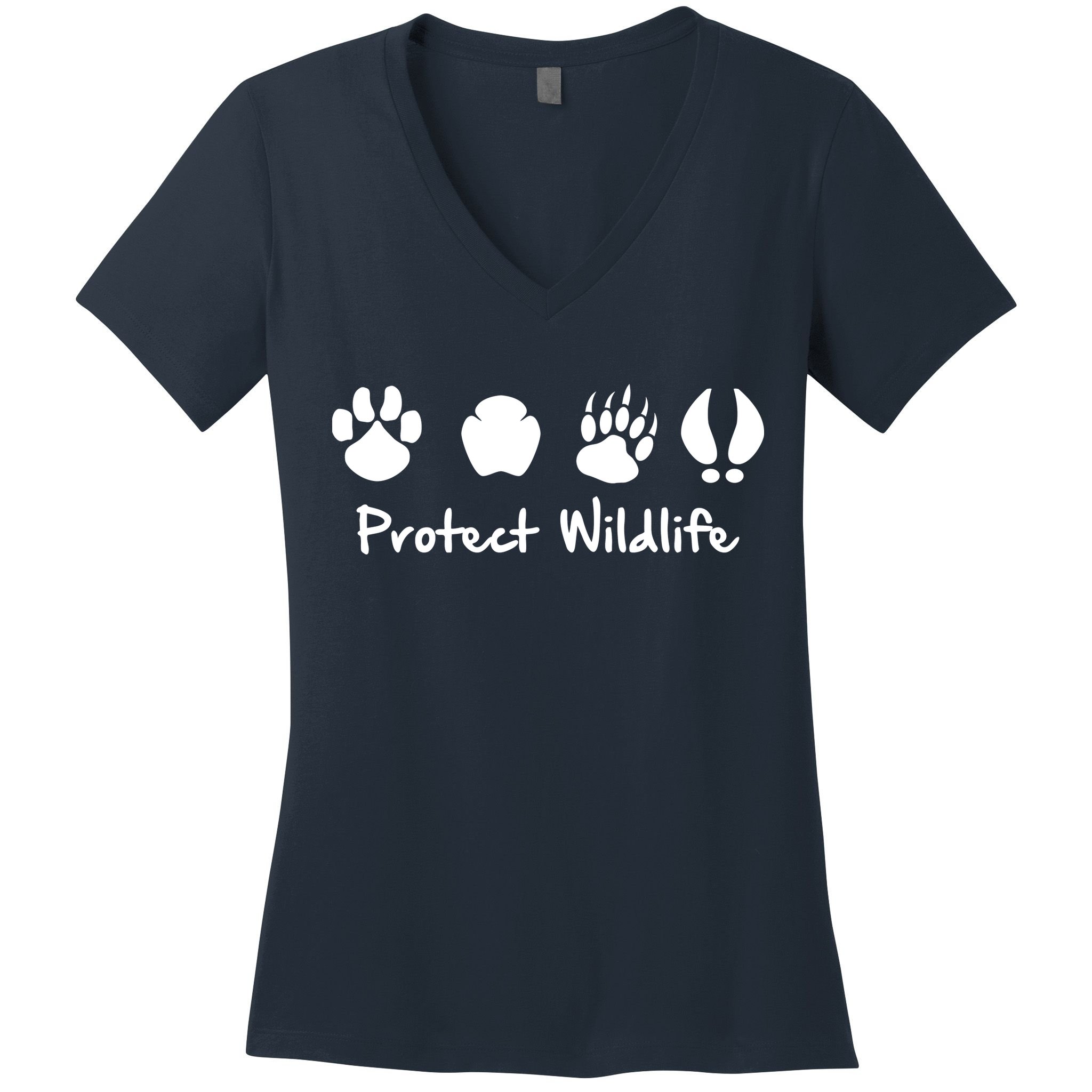 Protect Wildlife Women's V-Neck T-Shirt