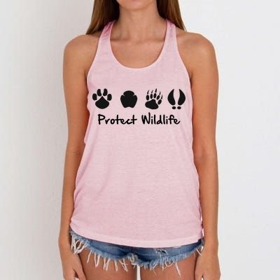 Protect Wildlife Women's Knotted Racerback Tank